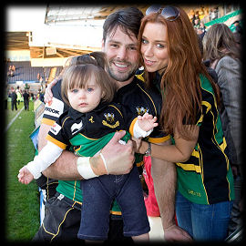 Ben Foden Una Healey Aoife Franklins Gardens